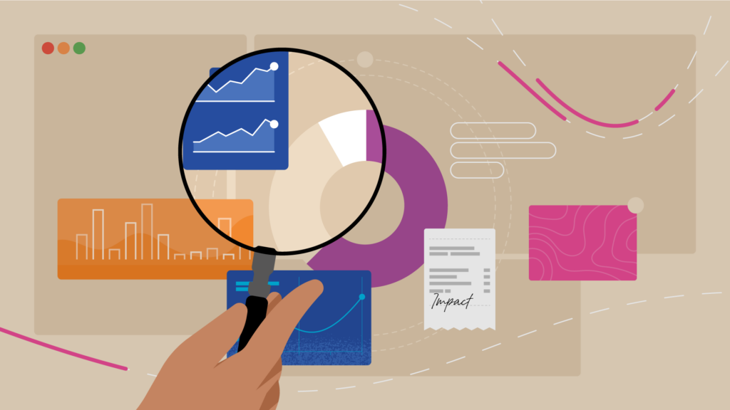 Illustration of a magnifying glass