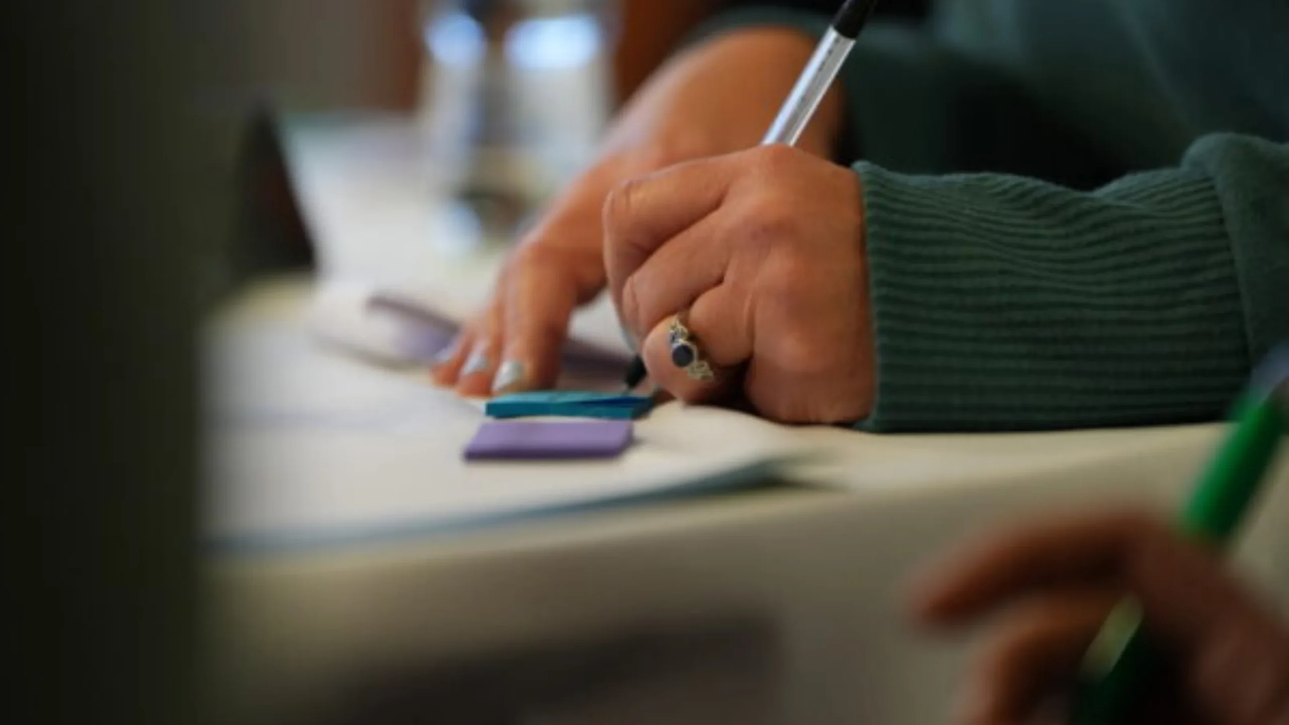 Writing with a pen