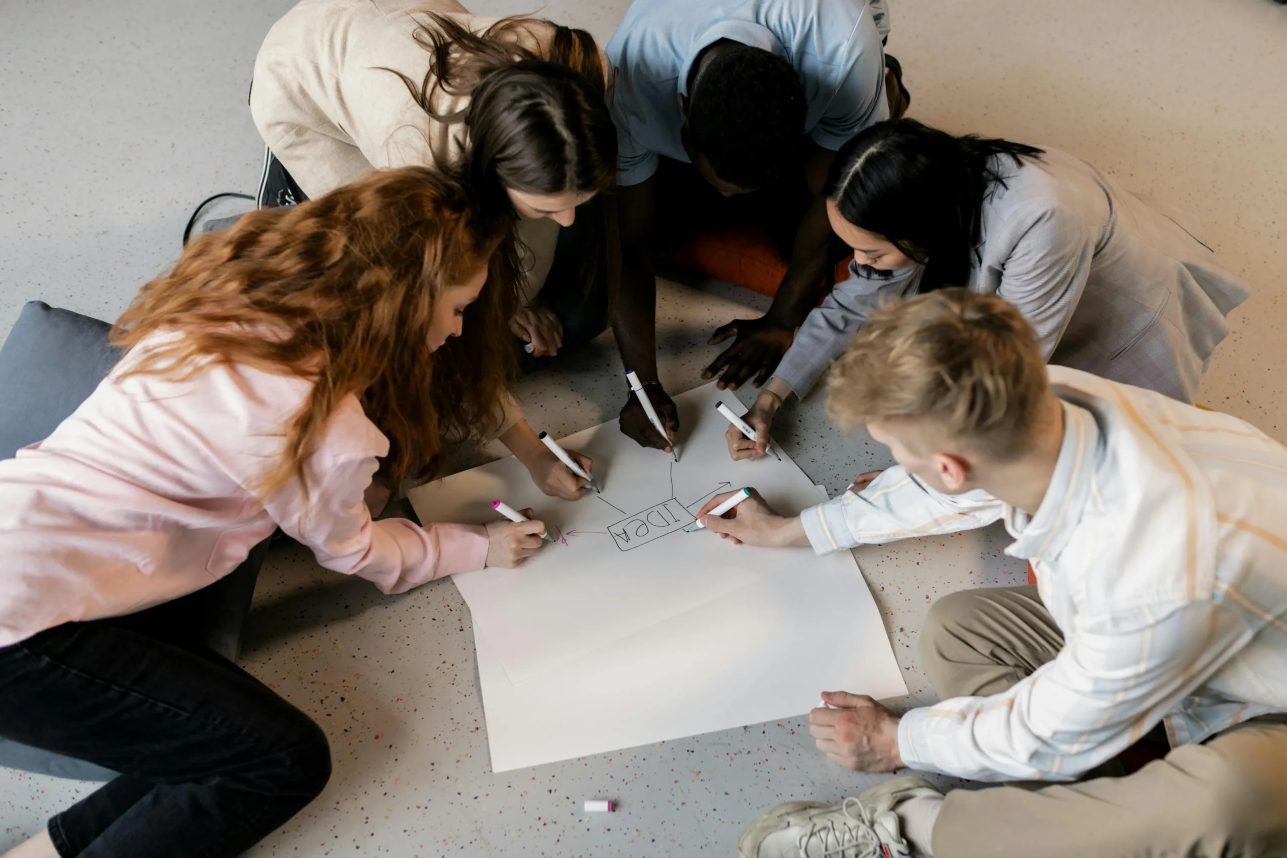 Brainstorming coproduction meeting