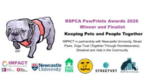RSCPA PawPrints Awards 2026 poster - Winner and Finalist