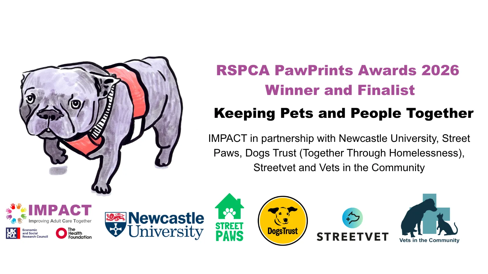 RSCPA PawPrints Awards 2026 poster - Winner and Finalist