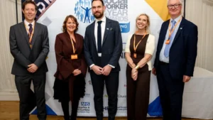 Jon Glasby, alongside attendees at the Social Worker of the Years Awards 2026